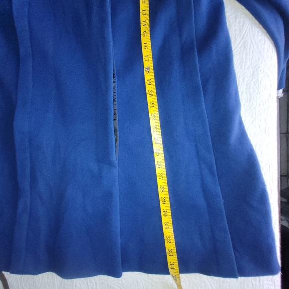 International Scene Royal Blue Wool Pea Coat with Extra Bottom  Size 11/12 - Picture 11 of 11